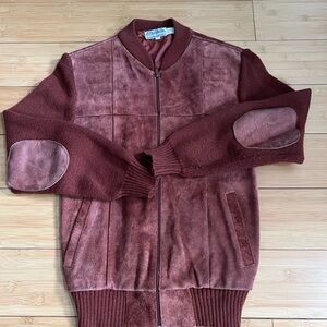 Vintage City Splits suede leather jacket Made In Korea Size M